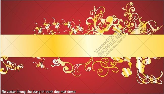 file vector khung chu trang tri tranh dep mat 